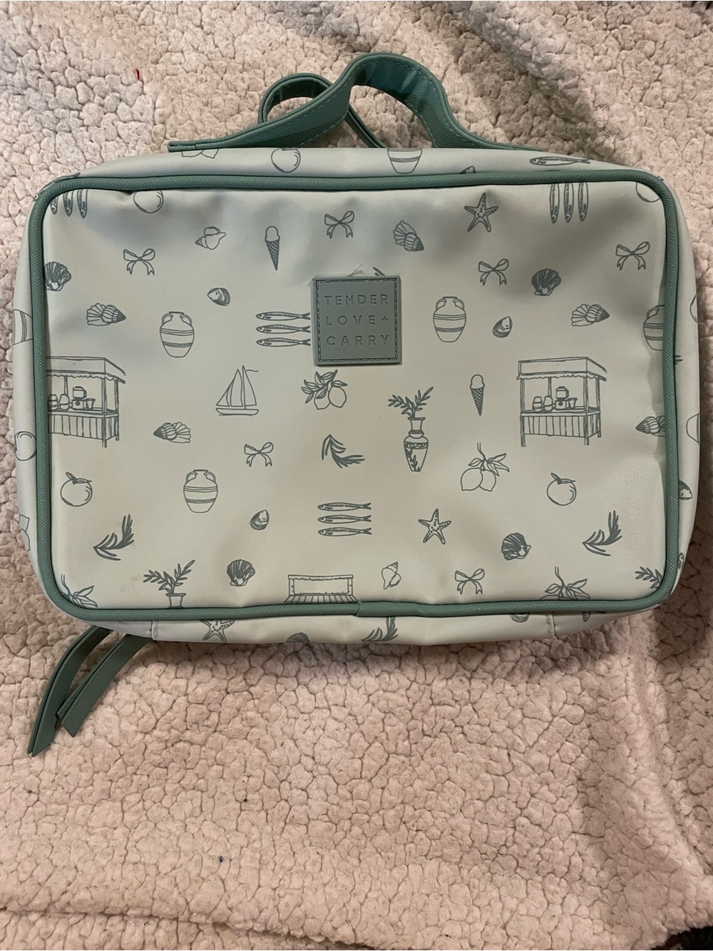 Tender Love & Carry Mint Green Cosmetic Travel Case